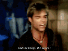 She Bangs Bangs GIF - She Bangs Bangs Ricky Martin GIFs
