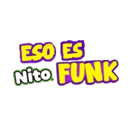 a colorful logo that says eso es nitto funk