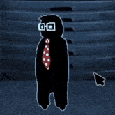 a silhouette of a person standing in front of a window with an arrow pointing at it