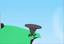 a cartoon character with a green circle that says webz on it