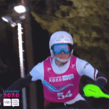 Sliding Skiing GIF - Sliding Skiing Hitting Pole GIFs