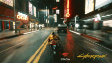 driving stadia cyberpunk2077 drift motorcycle