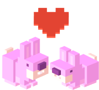 Love Bunnies Sticker - Love Bunnies Heart Stickers