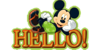 Hello Mickey Mouse GIF - Hello Mickey Mouse GIFs