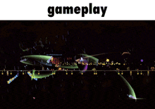 a screenshot of a video game with the word gameplay on top