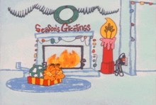 Garfield Season'S Greetings GIF - Garfield Season'S Greetings Happy Holidays GIFs
