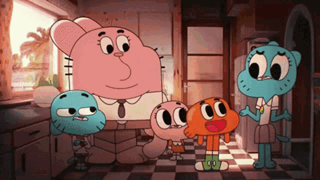 Gumball Watterson Anais Watterson Darwin Watterson Cartoon Network Studios  PNG - amazing world of gumball, anais …