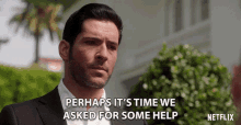 Perhaps Its Time We Asked For Some Help Lucifer Morningstar GIF