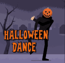 halloween dance pumpkin halloween