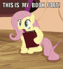 My Little Pony Fort GIF - My Little Pony Fort Book Fort GIFs