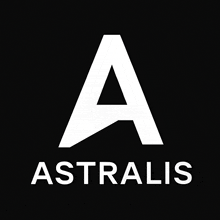 a black background with a white letter a and the word astralis