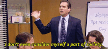Just Part Of Something... Else GIF - Michaelscott Partofsociety GIFs