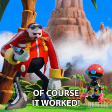 Of Course It Worked Dr Eggman GIF - Of Course It Worked Dr Eggman Sonic Prime GIFs
