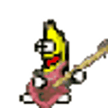 banana guitar happy big eyes