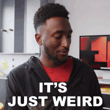 Its Just Weird Marques Brownlee GIF - Its Just Weird Marques Brownlee Thats Strange GIFs