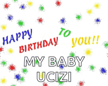 Balloons Happy Birthday GIF - Balloons Happy Birthday My Baby Ucizi GIFs