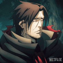 a cartoon of a man with a beard and the word netflix below him