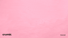 a sandwich with chocolate chips on a pink background