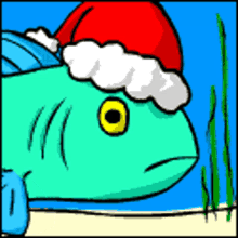 Christmas Fish GIF