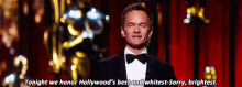 He Went There GIF - Oscars Neil Patrick Harris Whitest GIFs