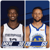 Memphis Grizzlies (38) Vs. Golden State Warriors (28) First-second Period Break GIF - Nba Basketball Nba 2021 GIFs