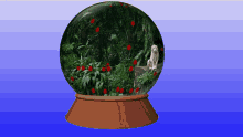 terrarium globe spin flowers plants