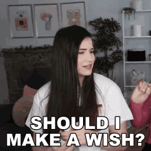 Should I Make A Wish Marissa Rachel GIF - Should I Make A Wish Marissa Rachel Do I Get To Wish GIFs