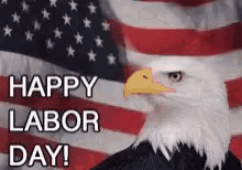 Happy Labor Day Greetings GIF - Happy Labor Day Greetings American Flag GIFs