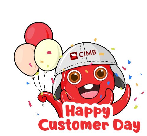 Cimb Happy Customer Day Sticker - Cimb Happy Customer Day Thank You -  Discover & Share GIFs