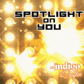 spotlight on you by indigo 2 graffee is displayed