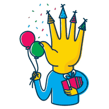 talktothe hands high five present gift balloons