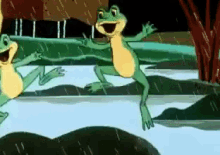 лягушка союзмультфильм  весело прыгать GIF