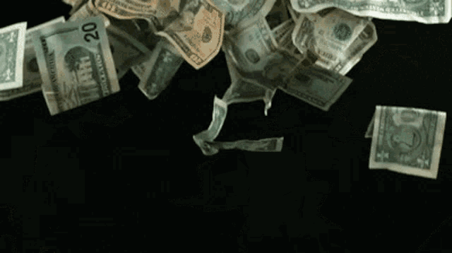 falling money animation gif