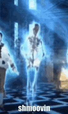 Shmoovin Skeleton Dance GIF