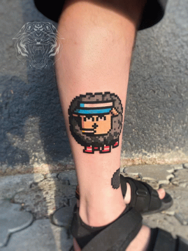 8bit Mario Tattoo  GeekyTattoos