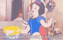 Birthday Snow White GIF - Birthday Snow White Birthday Cake GIFs