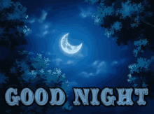 Good Night Moon GIF - Good Night Moon Night Sky GIFs