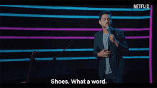 Shoes What A Word Kenny Sebastian GIF - Shoes What A Word Kenny Sebastian Footwear GIFs
