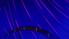 a cartoon drawing of a person holding a torch with a purple background .
