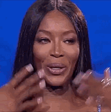 Naomi Campbell Overwhelmed GIF - Naomi Campbell Overwhelmed Tears GIFs