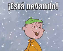 Snoopy Está Nevando GIF - Snoopy Copos De Nieve Frio GIFs