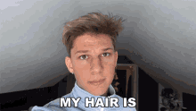 My Hair Is Ridiculous Today Conner Bobay GIF