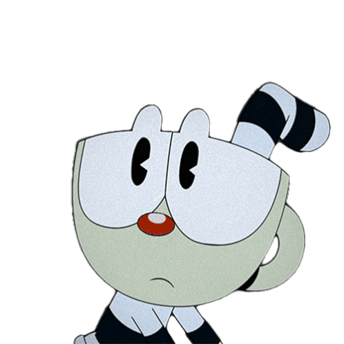 Shocked Cuphead Sticker - Shocked Cuphead The Cuphead Show Stickers
