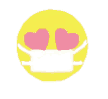 Mask Emoji GIF - Mask Emoji Heart Eyes GIFs