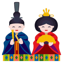 japanese dolls objects joypixels japanese emperor japanese empress