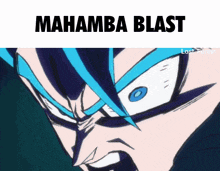 Mahamba Mahambaa GIF - Mahamba Mahambaa Gogeta Blast GIFs
