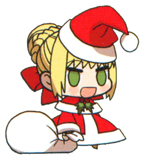 Padoru Santa Girl Sticker - Padoru Santa Girl Santas Bag Stickers