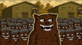 a cartoon drawing of a group of soldiers with a sign that says join the furry army