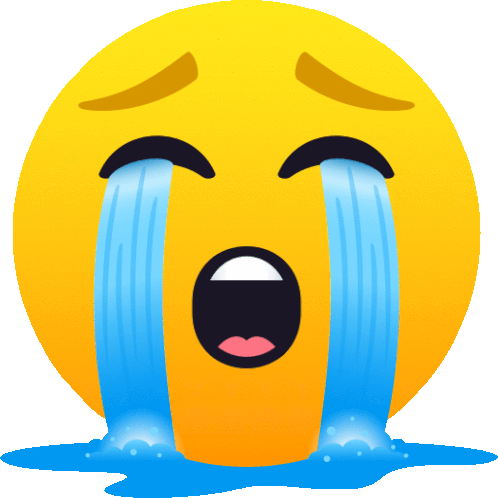 Loudly Crying Face People Sticker - Loudly Crying Face People Joypixels Stickers