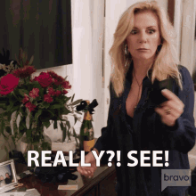 Really See Real Housewives Of New York GIF - Really See Real Housewives Of New York Annoying GIFs